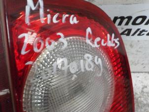 Usagé Feu arrière droit Nissan Micra (K12) 1.2 16V Prix € 30,00 Règlement à la marge proposé par Boels Autodemontage
