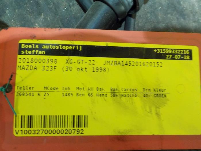 Gebrauchte Stromverteiler Mazda 323 F (BA14) 1.5i GLX,GT 16V Preis € 35,00 Margenregelung angeboten von Boels Autodemontage