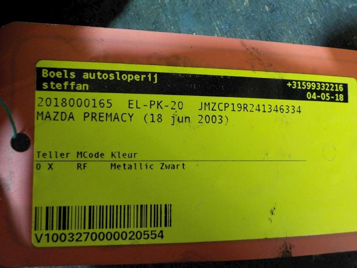 Begagnade Startmotor Mazda Premacy 2.0 DiTD 16V Pris € 35,00 Marginaltabell erbjuds av Boels Autodemontage