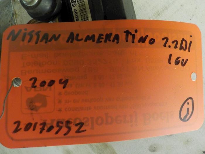 Used ABS pump Nissan Almera Tino (V10M) 2.2 Di 16V Price € 50,00 Margin scheme offered by Boels Autodemontage