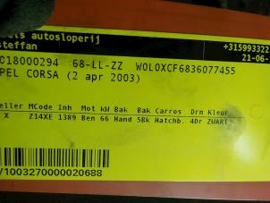 Usagé Dynamo Opel Corsa C (F08/68) 1.4 16V Prix € 35,00 Règlement à la marge proposé par Boels Autodemontage
