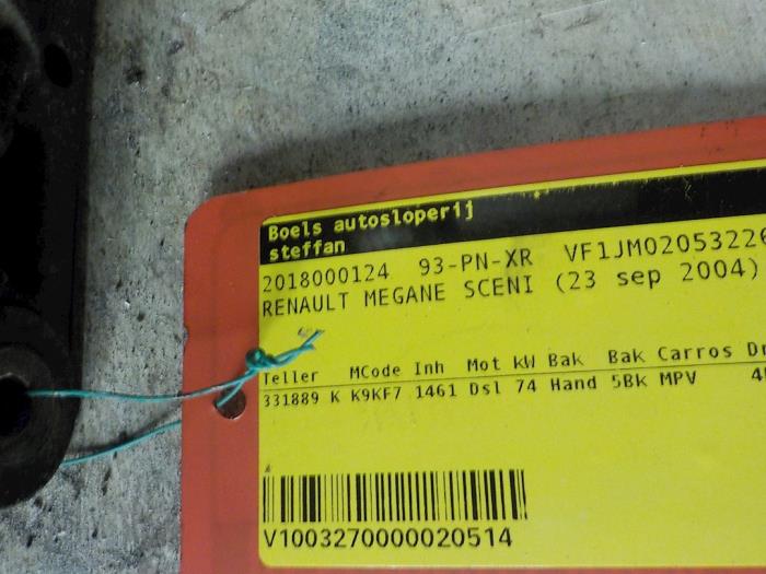 Gebrauchte Dynamo Renault Scénic II (JM) 1.5 dCi 100 Preis € 35,00 Margenregelung angeboten von Boels Autodemontage