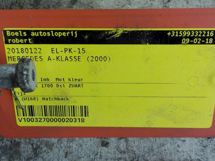 Begagnade ABS-pump Mercedes A (W168) 1.7 A-170 CDI 16V Pris € 50,00 Marginaltabell erbjuds av Boels Autodemontage