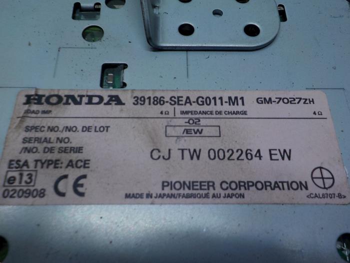 Amplificador de radio de un Honda Accord (CL/CN) 2.2 i-CTDi 16V 2004