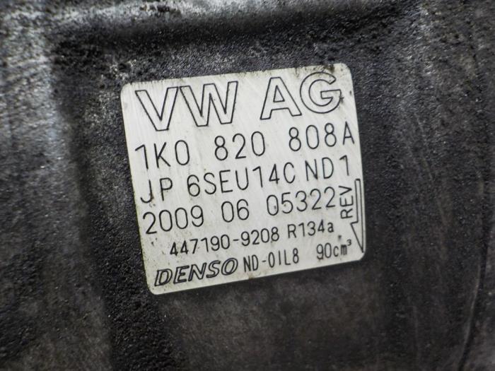 Klimapumpe van een Volkswagen Golf VI (5K1) 2.0 GTI 16V 2009