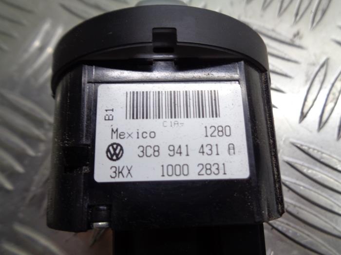 Licht Schalter van een Volkswagen Golf VI (5K1) 1.4 TSI 160 16V 2010