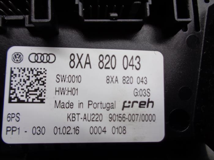 Panel sterowania nagrzewnicy z Audi A1 Sportback (8XA/8XF) 1.4 TFSI 16V 2016