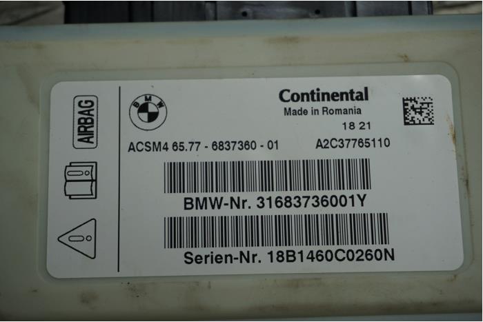 Airbag Module from a BMW 3 serie (F30) 330e 2018