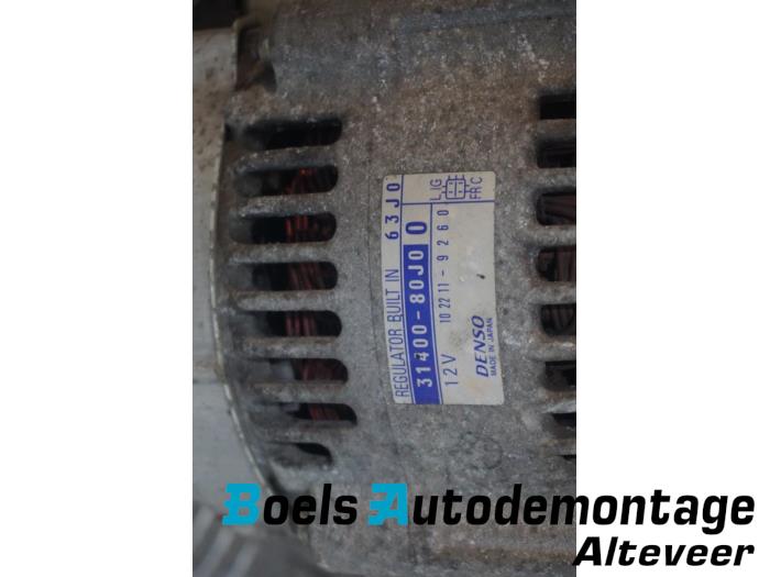 Dynamo van een Suzuki SX4 (EY/GY) 1.6 16V VVT Comfort,Exclusive Autom. 2009