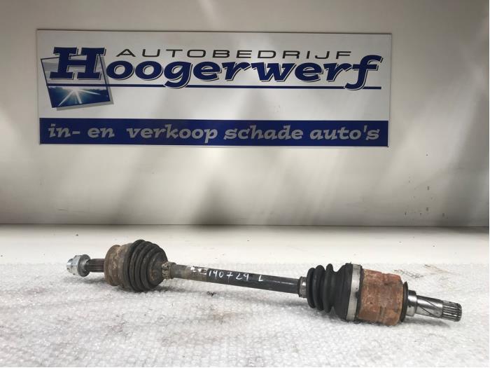 Front drive shaft, left from a Opel Corsa D 1.2 16V 2014