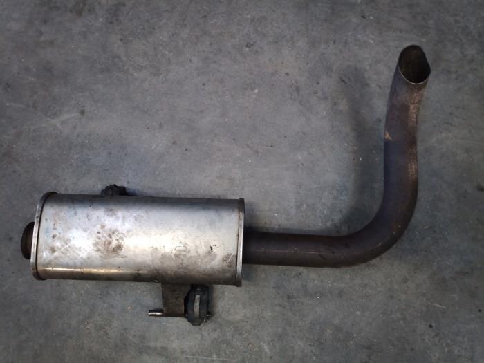 Exhaust rear silencer from a Opel Movano 2.3 CDTi Biturbo 16V FWD 2021