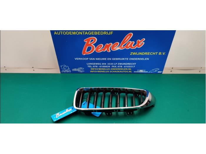 Używane Grill BMW 4 serie (F32) 420d 2.0 16V Cena na żądanie oferowane przez Benelux Zwijndrecht B.V.