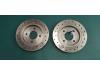 Brake disc + block back from a Ford Fiesta 5 (JD/JH) 2.0 16V ST150 2005