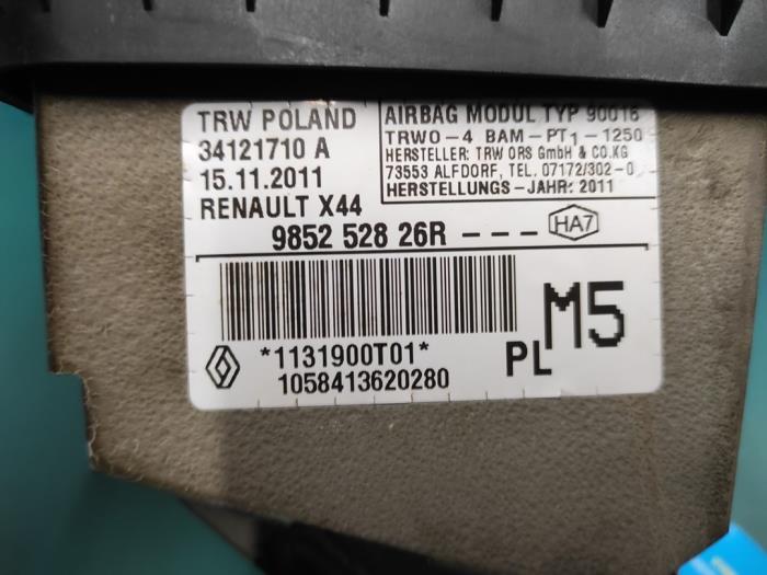 Poduszka powietrzna prawa (deska rozdzielcza) z Renault Twingo II (CN) 1.2 16V 2012