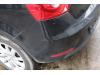 Stoßstange hinten van een Seat Ibiza IV (6J5), 2008 / 2017 1.2 TDI Ecomotive, Fließheck, 4-tr, Diesel, 1.199cc, 55kW (75pk), FWD, CFWA, 2010-06 / 2015-05, 6J5 2012