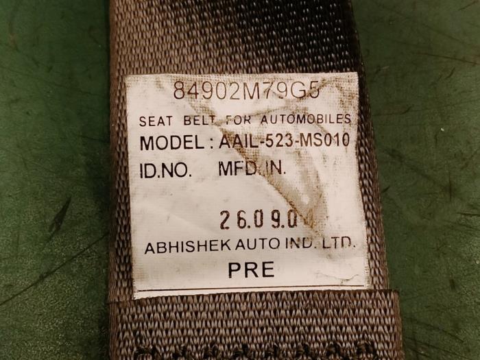 Front seatbelt, left from a Suzuki Alto (RF410) 1.1 16V 2005