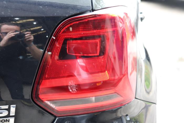 Taillight, right from a Volkswagen Polo V (6R) 1.2 TSI 16V BlueMotion Technology 2015