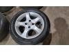 Set of wheels + tyres from a Suzuki Swift (ZA/ZC/ZD1/2/3/9) 1.3 VVT 16V 2005