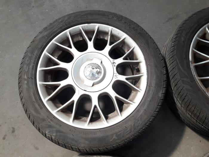 Set of sports wheels from a Peugeot 206 (2A/C/H/J/S) 1.6 XS,XT 2000