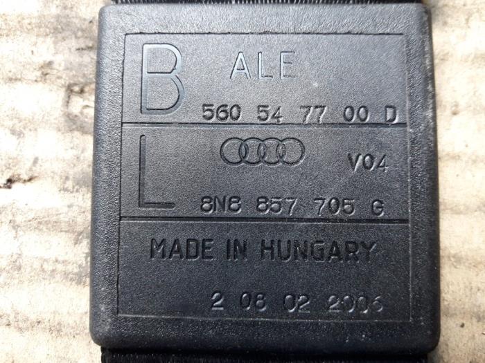 Cinturón de seguridad izquierda delante de un Audi TT (8N3) 1.8 20V Turbo 2005