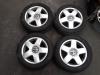 Set of sports wheels + winter tyres from a Volkswagen Polo Fun 1.2 12V 2004