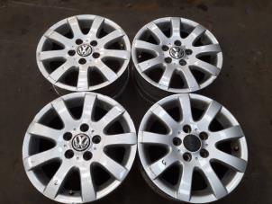 Used Set of sports wheels Volkswagen Golf Plus (5M1/1KP) 1.9 TDI 105 Price on request offered by Autodemontage Joko B.V.