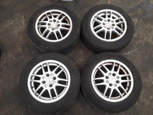 Used Set of sports wheels + winter tyres Renault Clio II (BB/CB) 1.4 16V Price on request offered by Autodemontage Joko B.V.