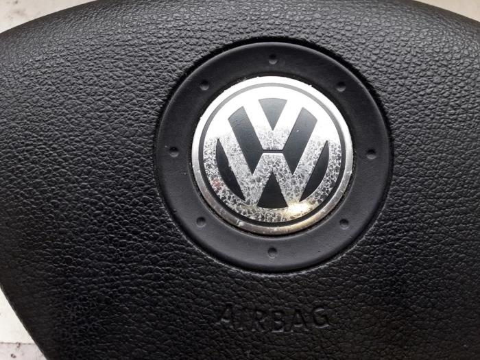 Left airbag (steering wheel) from a Volkswagen Golf V (1K1) 2.0 TDI 16V 2006