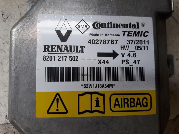 Module airbag  d'un Renault Twingo II (CN) 1.2 16V 2011