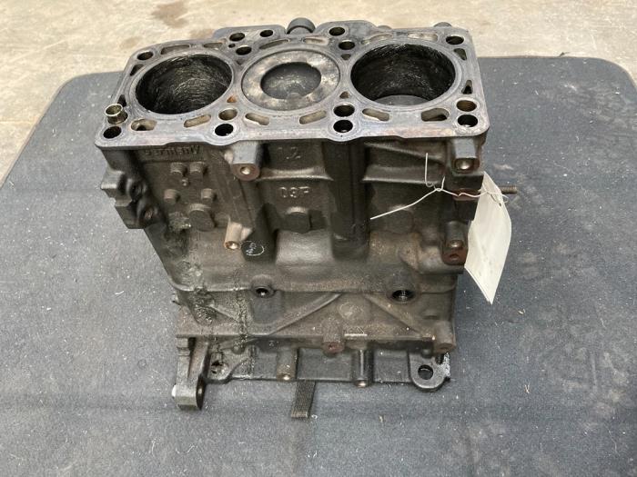 Engine crankcase from a Volkswagen Polo V (6R) 1.2 TDI 12V BlueMotion 2012