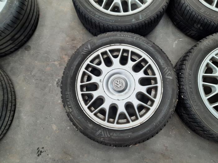 Golf 3 Rims Set of sports wheels + winter tyres - Alloy GEEN