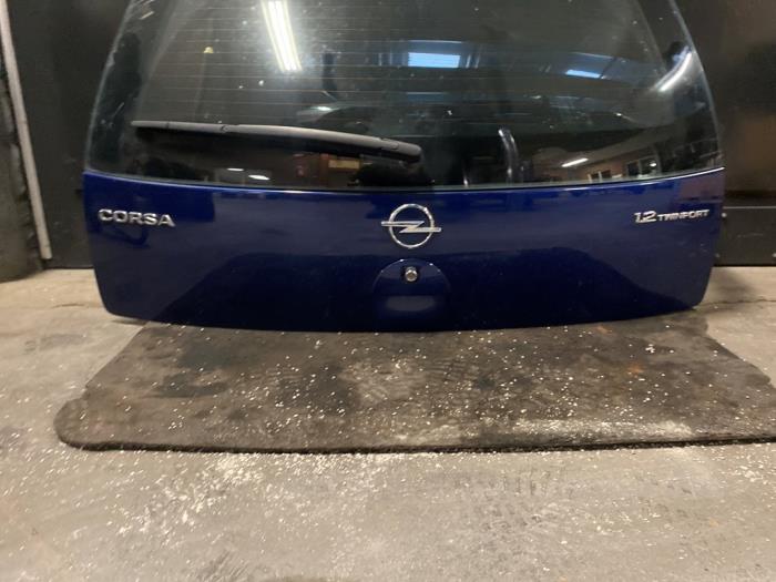Tailgate from a Opel Corsa C (F08/68) 1.2 16V Twin Port 2007