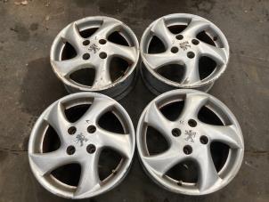 Used Set of sports wheels Peugeot 206 SW (2E/K) 1.6 16V Price on request offered by Autodemontage Joko B.V.