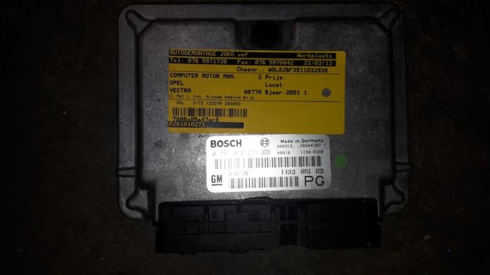 Used Engine management computer Opel Vectra B Caravan (31) 2.2 DTi 16V Price on request offered by Autodemontage Joko B.V.