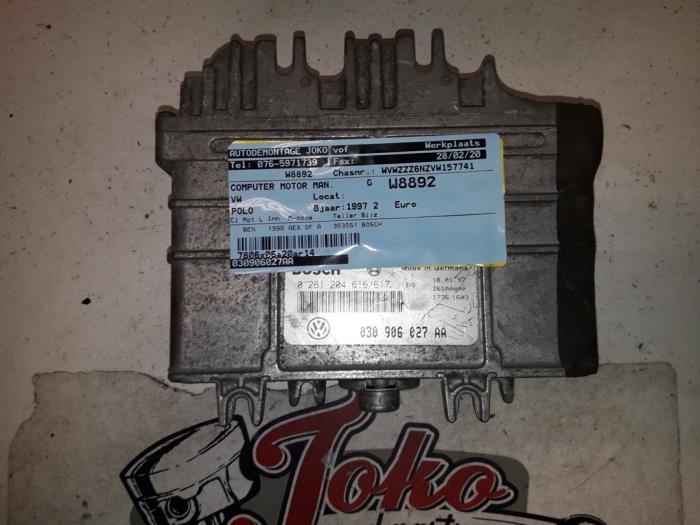 Used Engine management computer Volkswagen Polo III (6N1) 1.4i 60 Price on request offered by Autodemontage Joko B.V.
