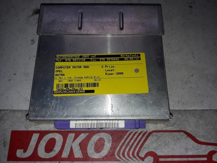 Used Engine management computer Opel Astra Price on request offered by Autodemontage Joko B.V.