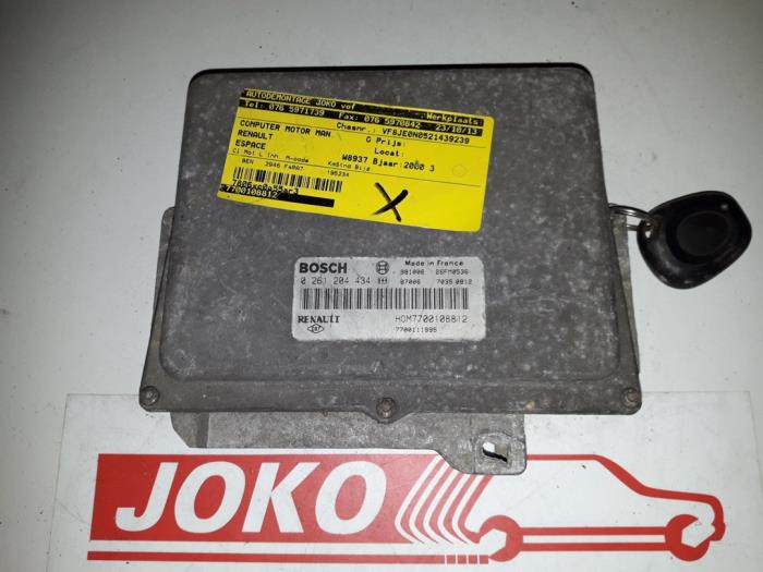 Engine management computer Renault Espace (JE), 1996 / 2002 3.0i V6 24V, MPV, Petrol, 2.946cc, 140kW (190pk), FWD, L7X727, 1998-10 / 2000-07, JE0G; R (Used)