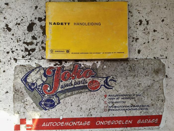 Używane Instrukcja Opel Kadett Cena na żądanie oferowane przez Autodemontage Joko B.V.