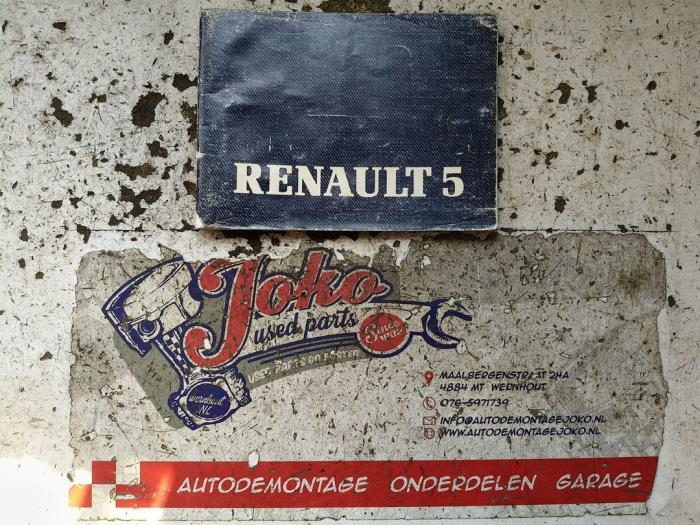 Używane Instrukcja Renault R5 Cena na żądanie oferowane przez Autodemontage Joko B.V.