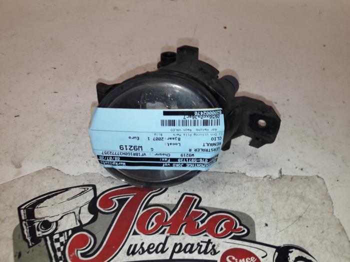Używane Halogen prawy Renault Clio III (BR/CR) 1.5 dCi 70 Cena na żądanie oferowane przez Autodemontage Joko B.V.