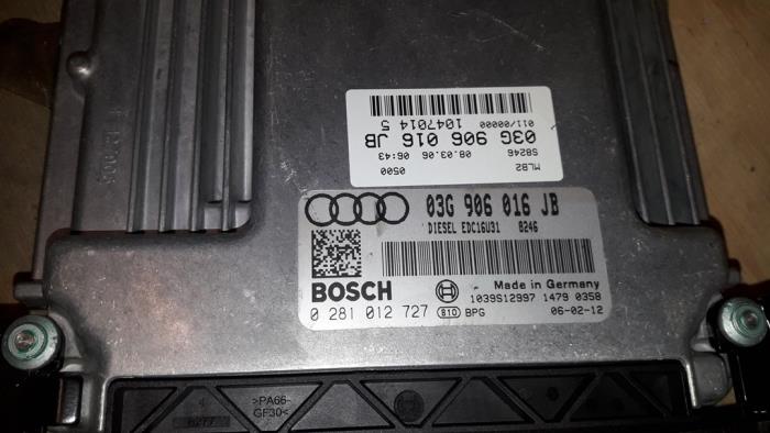 Used Engine management computer Audi A4 Avant (B7) 2.0 TDI 16V Price on request offered by Autodemontage Joko B.V.