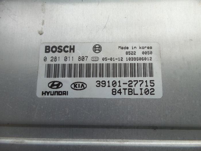 Used Engine management computer Hyundai Getz 1.5 CRDi 12V Price on request offered by Autodemontage Joko B.V.