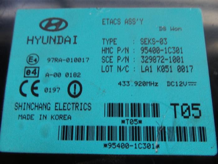 Module (miscellaneous) from a Hyundai Getz 1.5 CRDi 12V 2004