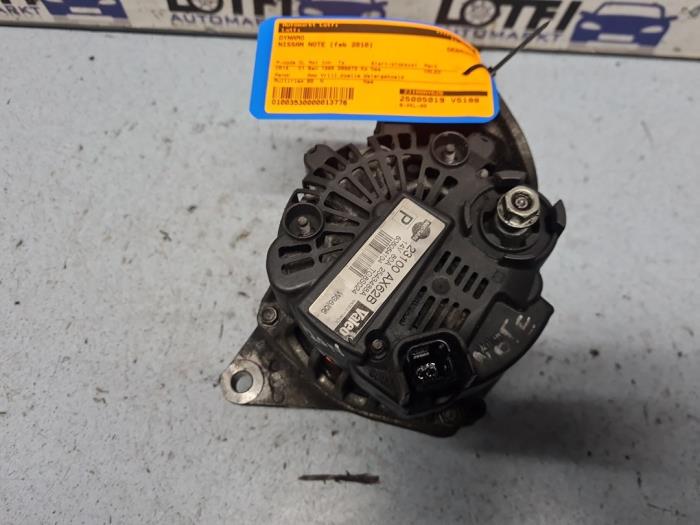 Begagnade Dynamo Nissan Note (E11) 1.4 16V Pris € 35,00 Marginaltabell erbjuds av Automarkt Lotfi