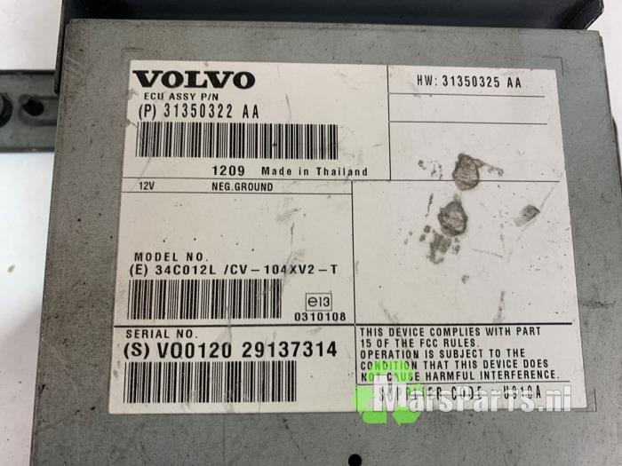 Radio amplifier Volvo V40 1.6 T3 GTDi 16V - 31350322 1AV
