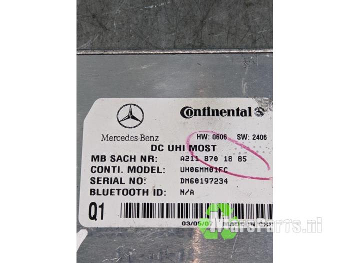 Bluetooth Block van een Mercedes-Benz GL (X164) 4.0 GL 420 CDI V8 32V 2007
