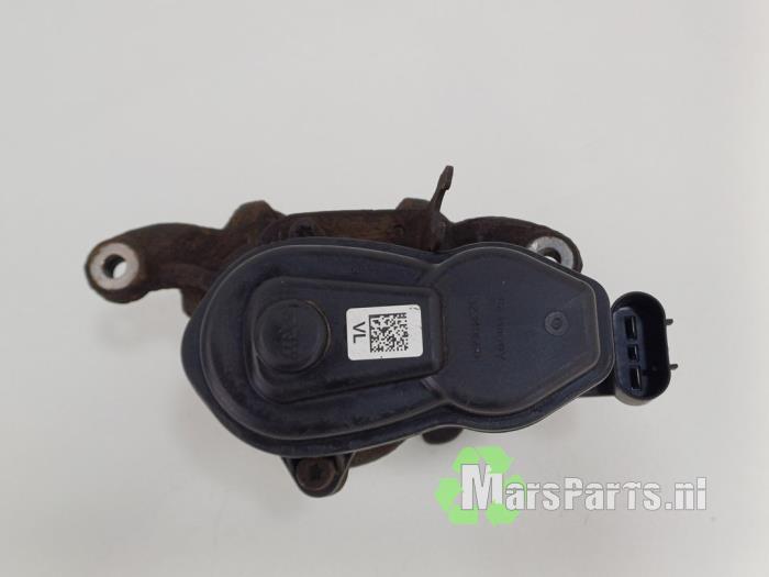 Rear brake calliper, left from a BMW 5 serie (F10) 530d 24V Blue Performance 2013