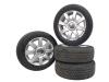 Set of wheels + winter tyres from a Volkswagen Golf V (1K1), 2003 / 2010 1.4 16V, Hatchback, Petrol, 1.390cc, 59kW (80pk), FWD, BUD, 2006-05 / 2008-11, 1K1 2006