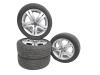 Set of wheels + tyres from a Volkswagen Fox (5Z), 2005 / 2012 1.2, Hatchback, Petrol, 1.198cc, 40kW (54pk), FWD, BMD; CHFB, 2005-04 / 2011-07, 5Z 2005