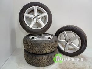 Used Set of wheels + winter tyres Volkswagen Golf V (1K1) 1.4 TSI 140 16V Price € 300,00 Margin scheme offered by Autodemontagebedrijf De Mars